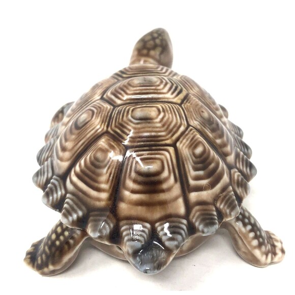 Wade Turtle Trinket Box VTG Figurine Ceramic Made in England Collectible - Picture 5 of 11